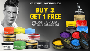 Coloring Hair Wax in Blue