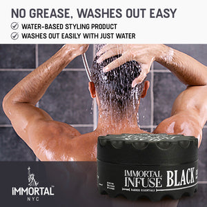 Coloring Hair Wax in Black